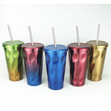 Stainless Steel Insulated Tumbler Cup with Straw